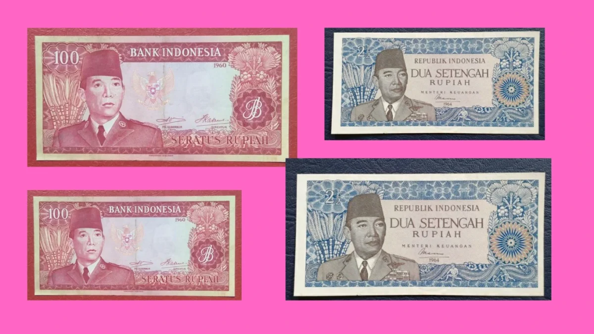 Uang Kuno Gambar Soekarno Jadi Koleksi Langka ( Sumber Gambar: Berbagai Sumber)