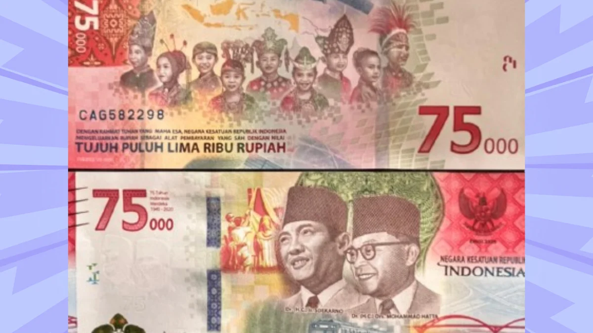 Apakah Uang Rp75 Ribu Langka? Ini Kisaran Harga Jualnya Tembus Rp60 Juta per Lembar