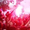 Dok. Eforia Bobotoh saat Persib Juara liga 1 tahun lalu. Foto. Sandi Nugraha.