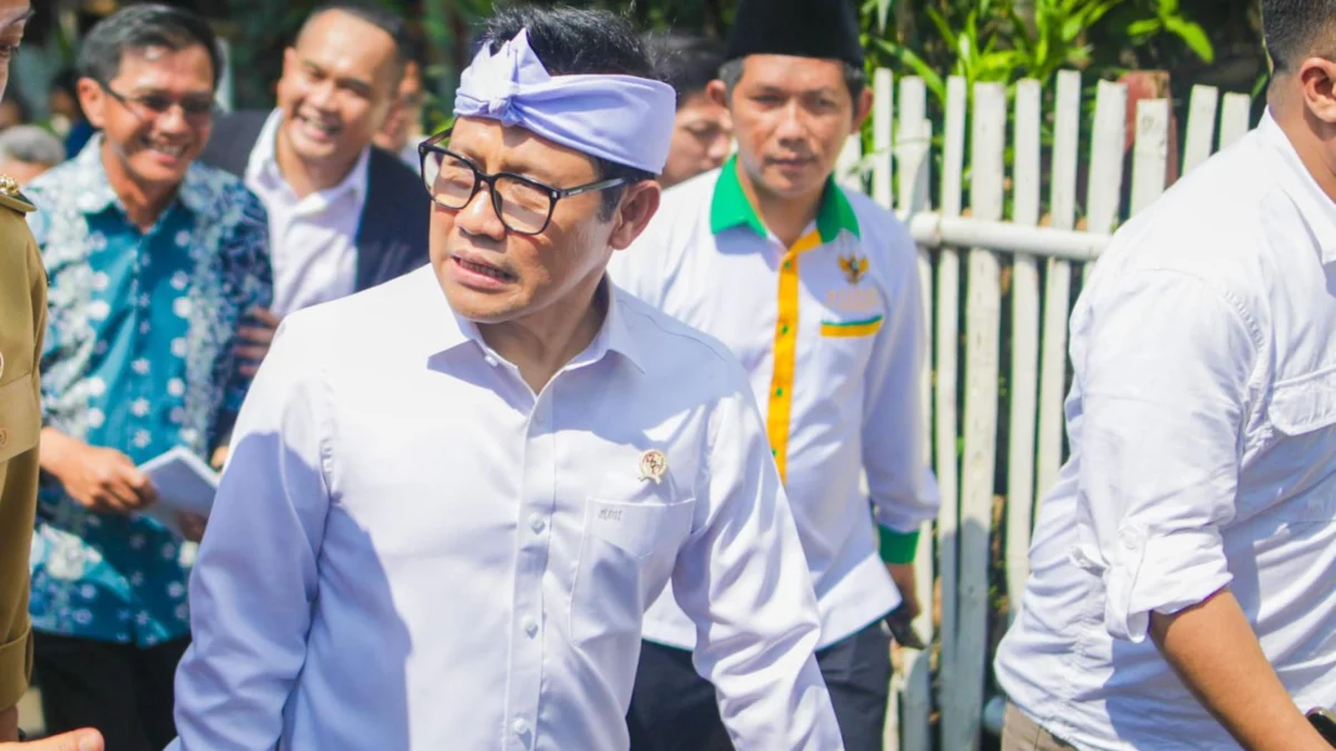 Menko PM, Muhaimin Iskandar (Cak Imin), saat kegiatan di Kota Bogor. (Yudha Prananda / Jabar Ekspres)