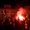Konvoi perayaan Persib Bandung usai menjuarai kompetisi Liga 1 di Kota Bandung. Foto: Dimas Rachmatsyah / Jabar Ekspres
