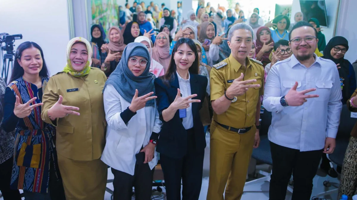 Pemkot Bogor saat menggelar pelatihan digital dan penguatan komunitas untuk kaum perempuan. (Yudha Prananda / Jabar Ekspres)