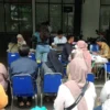 Sosialisasi Sistem Penerimaan Murid Baru (SPMB) di kantor Dinas Pendidikan Kota Bandung. (Sadam Husen / JE)