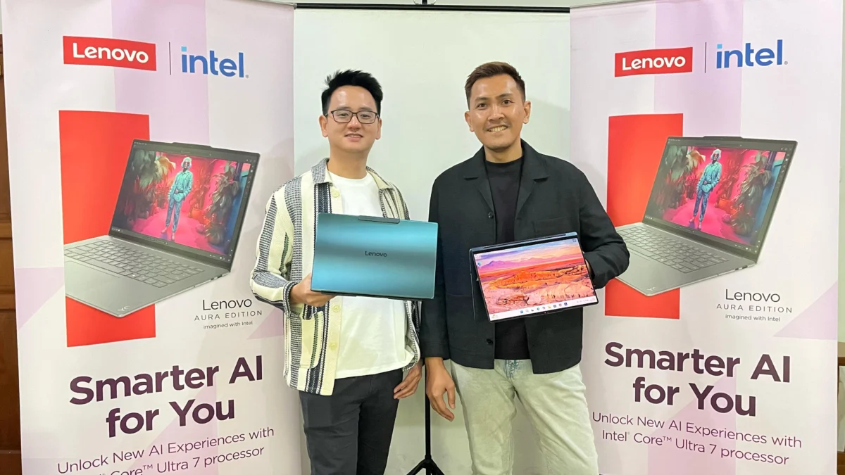 Lenovo Lengkapi Seri Aura Edition, Laptop AI Hasil Kolaborasi dengan Intel, dan Inovasi Laptop Kamera Bawah Layar Pertama di Dunia