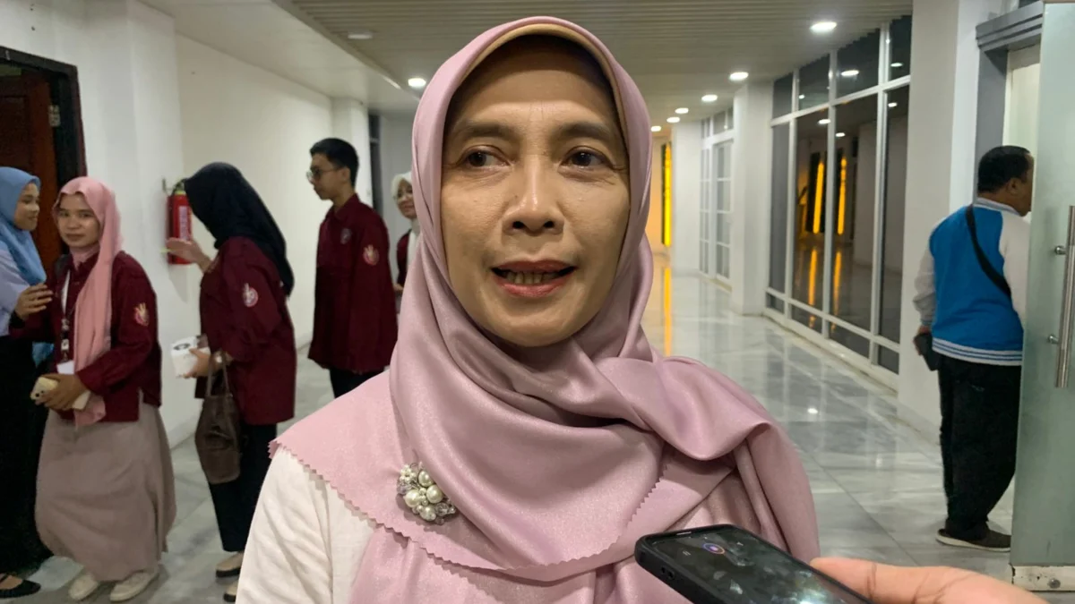 Kepala DP3AP2KB Kabupaten Bogot Sussy Rahayu Agustini menjelaskan rumah merah putih bogor / Sandika Fadilah