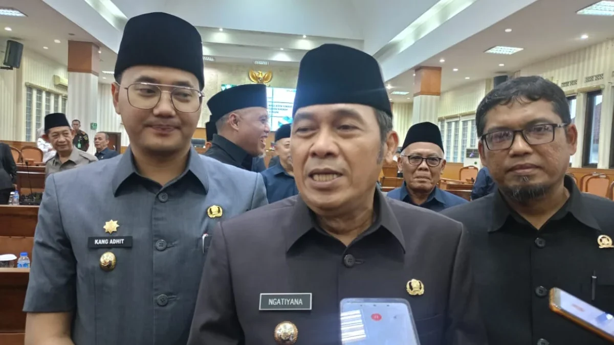Wali Kota Cimahi, Ngatiyana saat Ditemui di Gedung DPRD Cimahi (Mong)