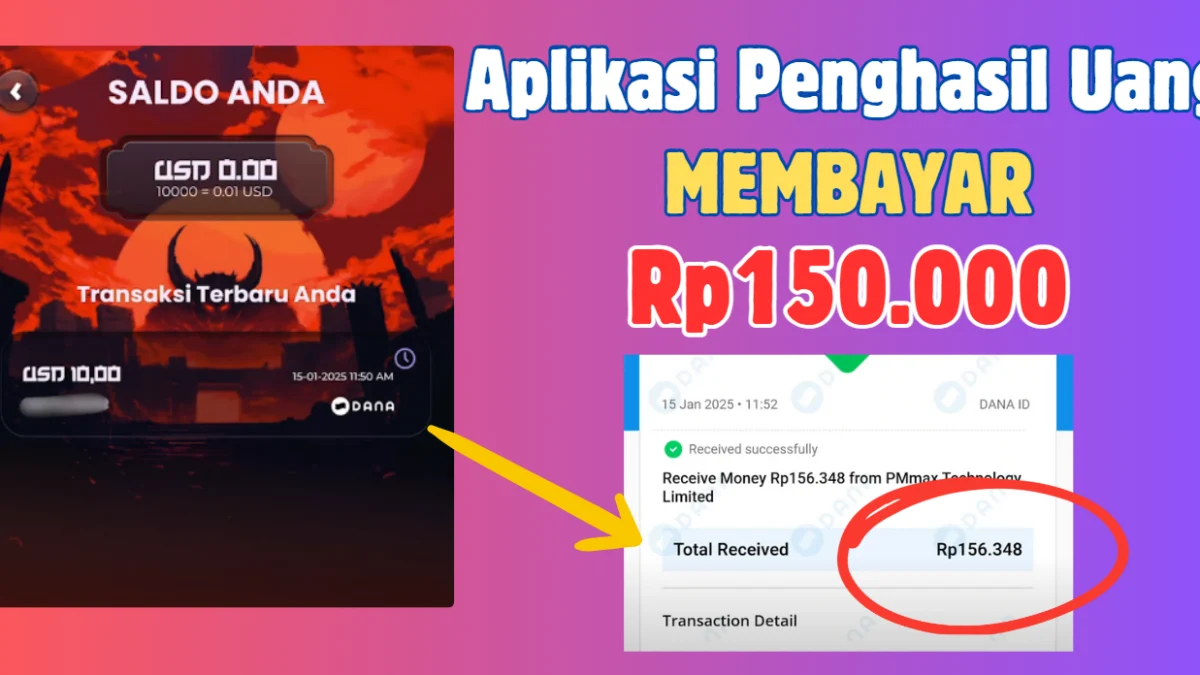 Aplikasi Penghasil Uang 2025 Memberi Saldo Ewallet Gratis hingga Rp156.348, Cek Cara Klaimnya