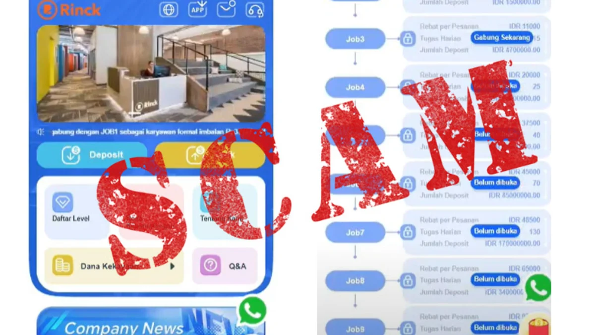 Aplikasi Rinck scam