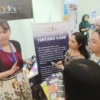 Pelaksanaan bursa kerja atau Job Fair Career UTama 2025 di Gedung Serbaguna kampus, Jalan Cikutra, Kota Bandung, Selasa (6/5).