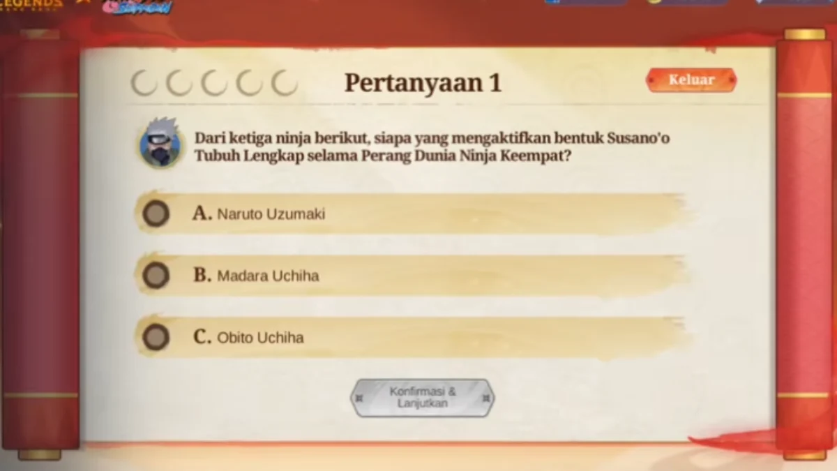 Kunci Jawaban Akademi Ninja MLBB x Naruto, Auto Banjir Token Event