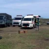 kegiatan pemusnahan amunisi yang tidak layak pakai yang dilakukan di Desa Sagara, Kecamatan Cibalong, Kabupaten Garut.