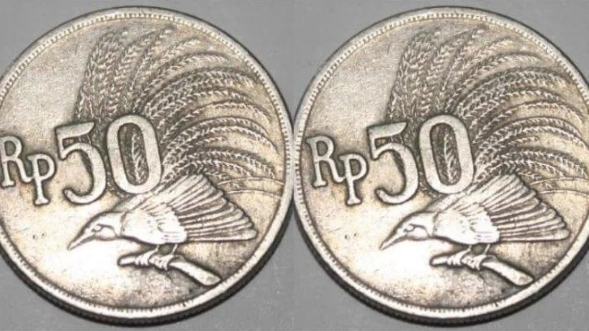 Ternyata Ini yang Bikin Mahal, Ada Makna Filosofis di Uang Koin Kuno 50 Cendrawasih Uang koin kuno 50 Cendrawasih yang kini dihargai mahal oleh Kolektor.