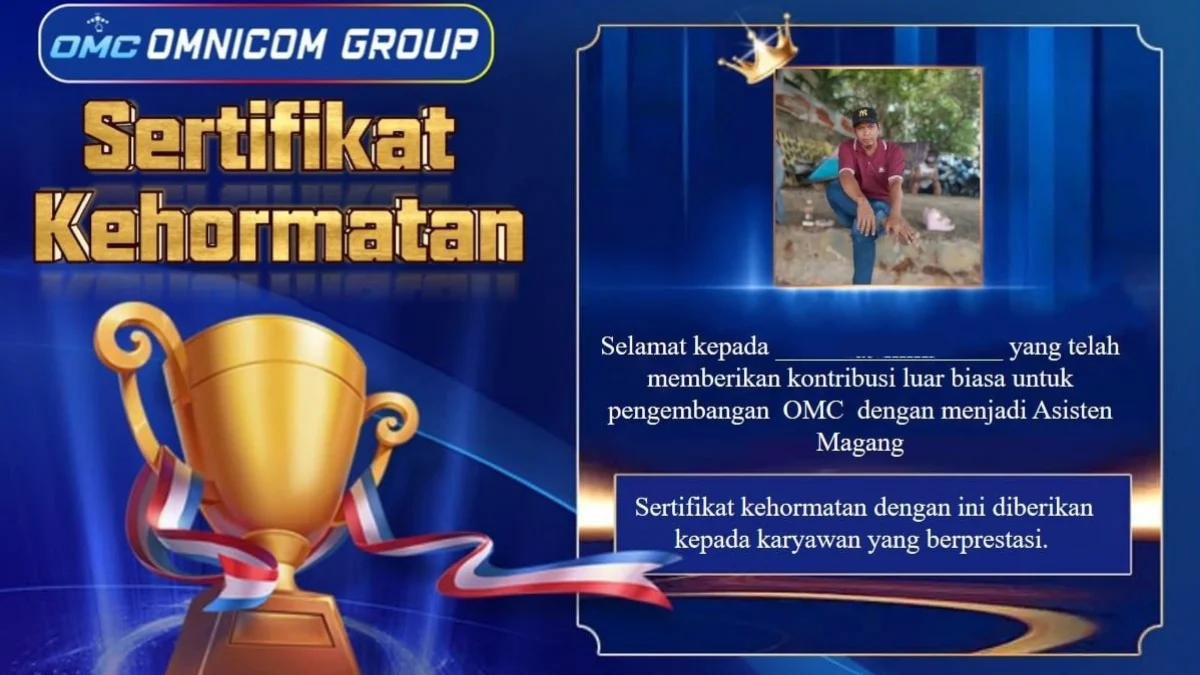Aplikasi Penghasil uang OMC yang diduga penipuan.