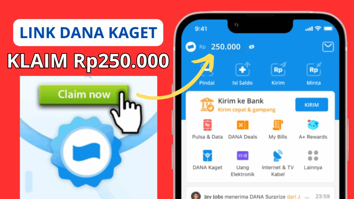 Klik Amplop Dapat Saldo DANA Gratis Rp250.000 Langsung Cair!