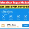 Tuntaskan Tugas Mudah Klaim Saldo DANA hingga Rp400.000 Disini Gratis