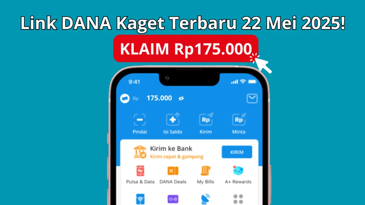 Ambil Saldo DANA Gratis Rp175.000 Cuma Klik Link DANA Kaget Terbaru Ini