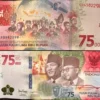 Uang kertas pecahan 75 ribu dinilai menarik dan bernilai tinggi