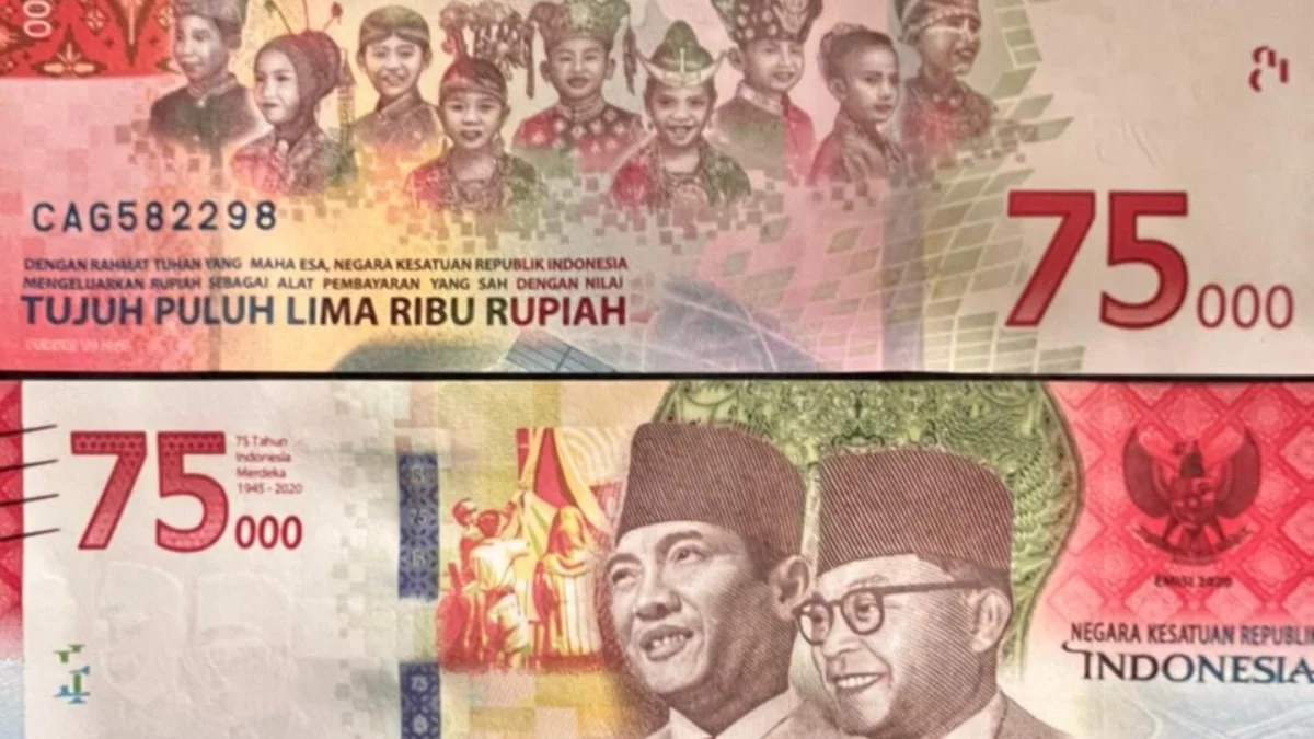Siap-siap Saja, Uang Kertas Pecahan 75 Ribu Bakal Senasib Uang Kuno Uang kertas pecahan 75 ribu dinilai menarik dan bernilai tinggi