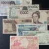 Uang Kertas Kuno Rp5.000 Tahun 1958 Bergambar Soekarno Bernilai Rp100 Juta, Dimana Jualnya?