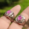 Batu Akik Pink Safir Langka Cuman Rp4,5 Juta Disini, Ini Lokasinya