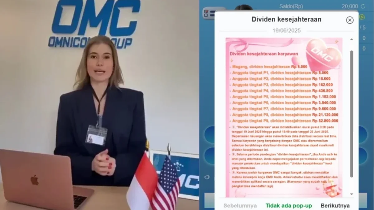 Aplikasi OMC yang sedang bagi-bagi deviden.