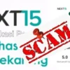 Aplikasi Next 15 yang sudah mulai ada tanda SCAM.