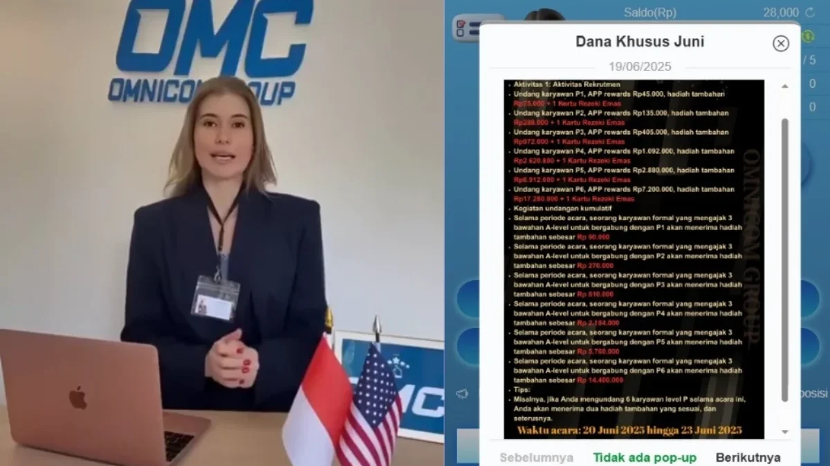 Aplikasi OMC yang sudah gejala scam.