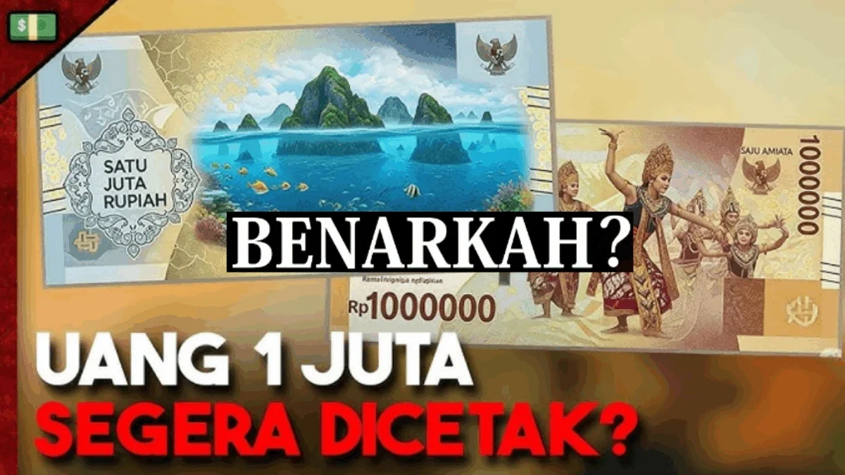 Benarkah Uang Rp1 Juta Segera Dicetak Indonesia?