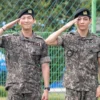 Dua member BTS RM dan V yang saat ini keluar wamil.