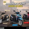Cosplay Honda Vario 125? Kawasaki Brusky 125 Dirilis dengan Tampang Berani dan Harga Murah