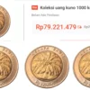 Harga Uang Kuno Rp 1.000 Kelapa Sawit ( Sumber Gambar E-Commerce Shopee/Edit Canva)