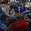 Hewan kurban disembelih/Dimas/Jabar Ekspres