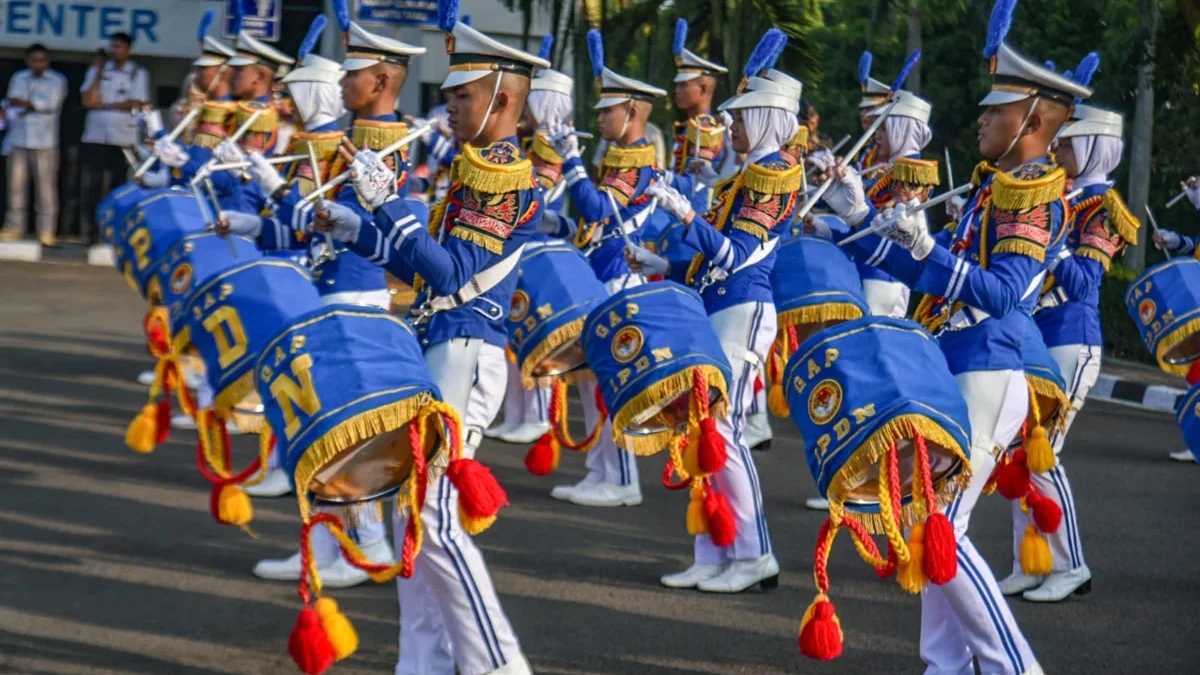 Penampilan Parade Praja IPDN Kampus Jatinangor di penutupan retret kepala daerah