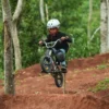 Narash Abraar Kasogi saat Beraksi di Track Bike (Istimewa)