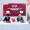 Penandatanganan MoU antara PT LEN Industri (Persero) dan  LEMT Belarusia.