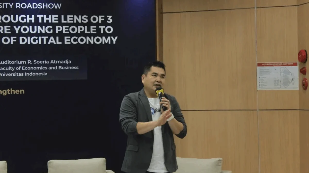 Ketua Umum Asosiasi Pedagang Kripto Indonesia dan Asosiasi Blockchain (Aspakrindo-ABI) sekaligus Chief Compliance Officer (CCO) Reku Robby. (foto ANTARA)