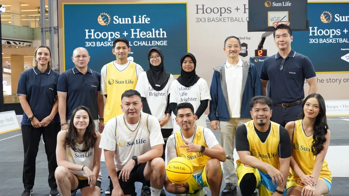 Promosikan Gaya Hidup Sehat, Sun Life Gelar Hoops+Health 3X3 Basketball Challenge