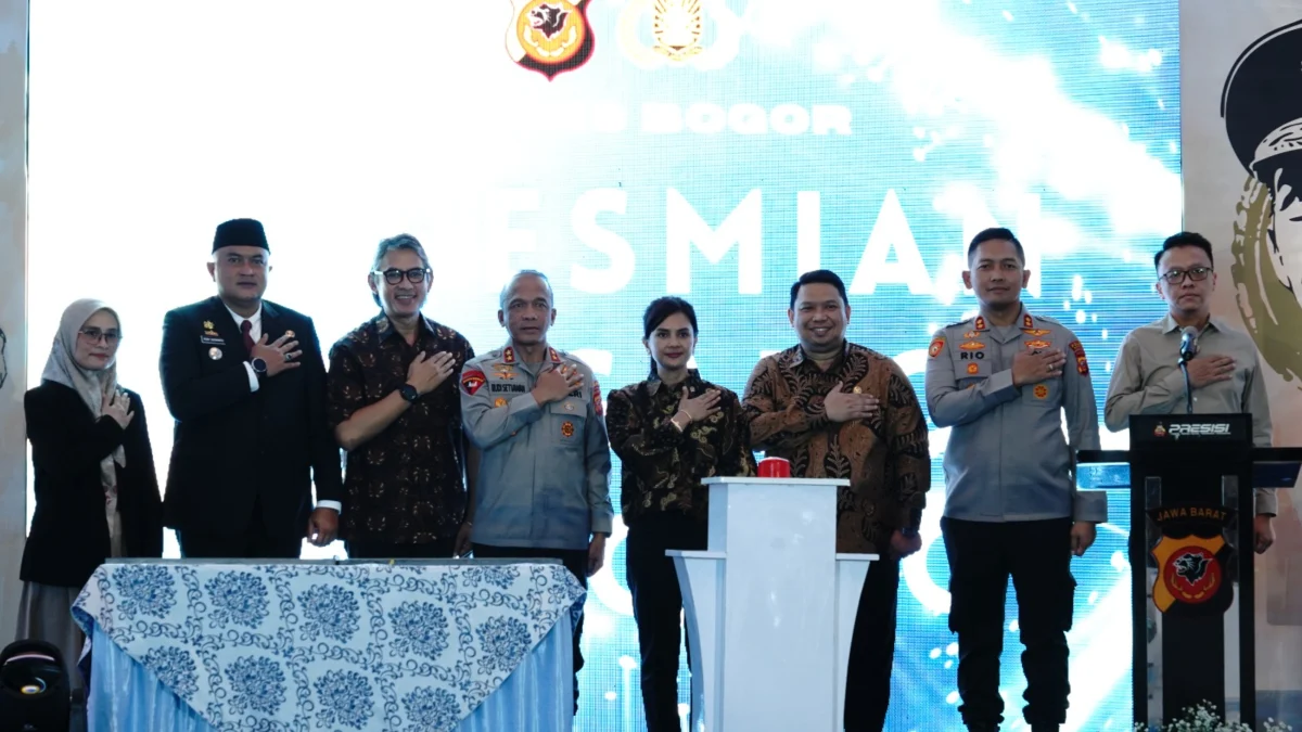 Bupati Bogor Rudy Susmanto bersama Kapolres Bogor