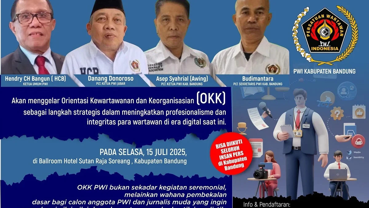 Usai Dikukuhkan PWI Pusat, Plt Ketua PWI Kabupaten Bandung Kang Awing Bikin Gebrakan Gelar OKK Usai Dikukuhkan PWI Pusat, Plt Ketua PWI Kabupaten Bandung Kang Awing Bikin Gebrakan Gelar OKK