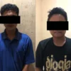AS alias Apis dan GG berhasil ditangkap setelah melakukan penganiayaan kepada remaja hingga alami kritis di Baleendah, Kabupaten Bandung. Foto Istimewa