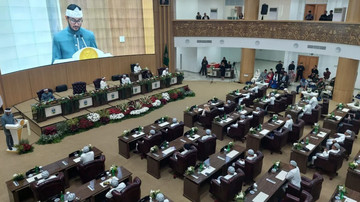 Nama Bandung Barat Sulit Dibranding, DPRD Usul Ganti dengan Nama Ini Suasana rapat paripurna di Gedung DPRD Bandung Barat yang baru di Jalan Raya Cijamil-Cisarua, Kecamatan Ngamprah. Dok Jabar Ekspres/Suwitno