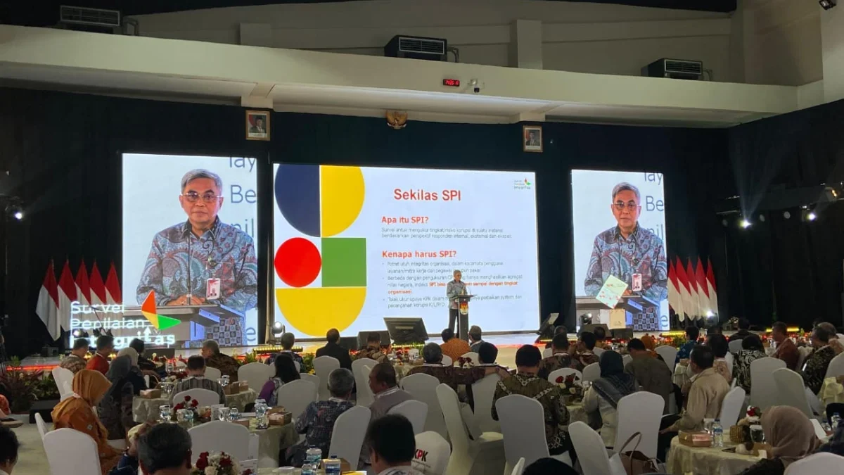 LAUNCHING: Ketua KPK, Setyo Budiyanto, dalam acara Peluncuran Indeks Integritas Pendidikan 2024, yang digelar secara hybrid di Gedung Pusat Edukasi Antikorupsi KPK, Jakarta, belum lama ini. (Foto: Diskominfo Kota Bogor)