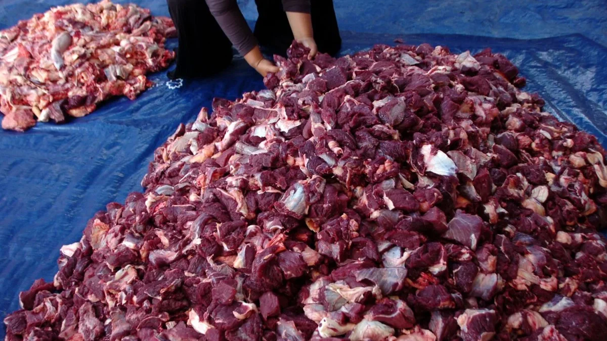 Ilustrasi daging kurban. (foto/ANTARA)