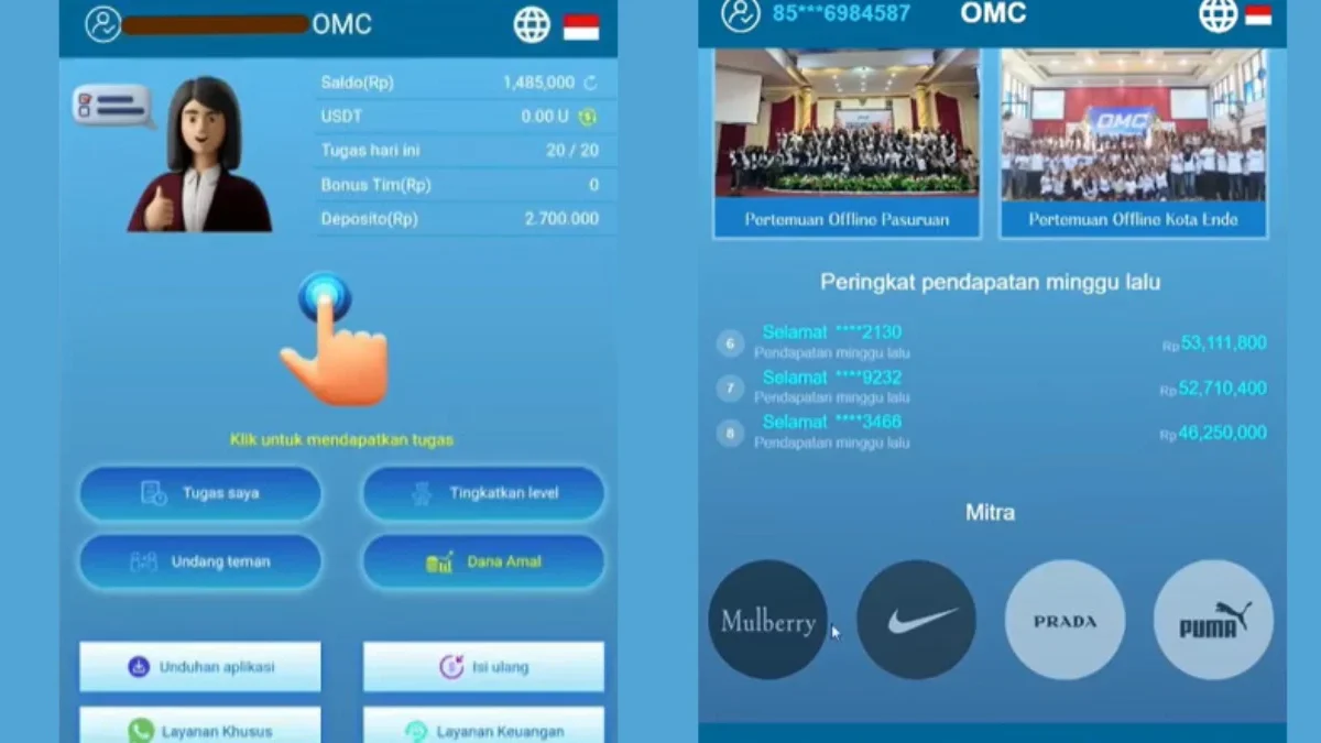 Bukti OMC Hanya Investasi Bodong