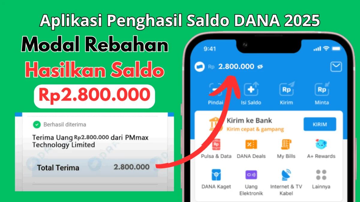 Cuma Rebahan Hasilkan Rp2,8 Juta dari Aplikasi Penghasil Saldo DANA 2025 Cuma Rebahan Hasilkan Rp2,8 Juta dari Aplikasi Penghasil Saldo DANA 2025
