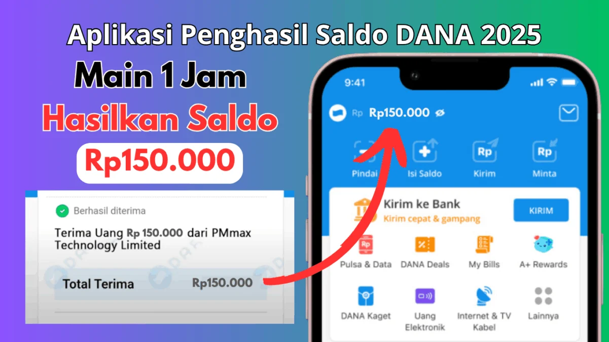 1 Jam Main Langsung Cuan Rp150.000 ke Saldo DANA, Ini Aplikasinya