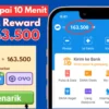 Gak Sampai 10 Menit Bisa Dapet Rp163.500 dari Aplikasi Penghasil Uang Ini