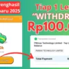 Tiap 1 Level Cair Rp100.000 Menggunakan Aplikasi Penghasil Uang 2025