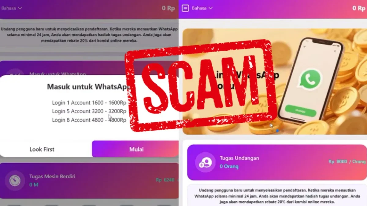 Jangan Sembarang Hubungkan WhatsApp ke Aplikasi Penghasil Uang