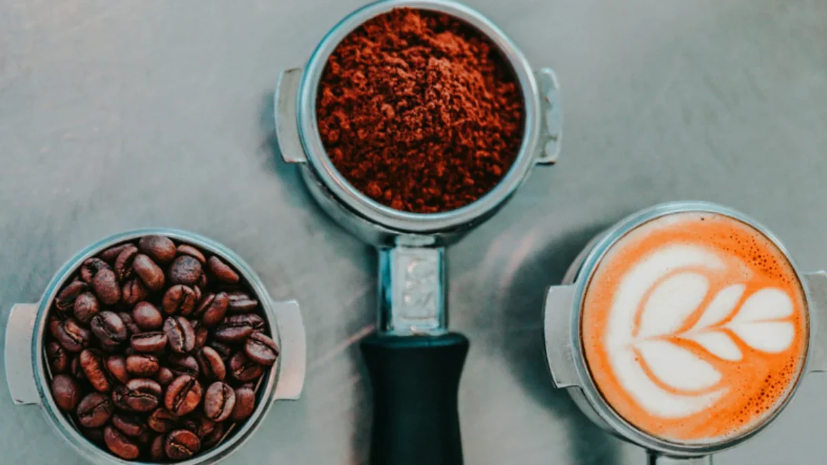 biji kopi dan bubuk kopi